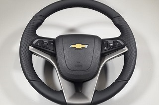 Перетяжка руля Шевроле натуральной кожей